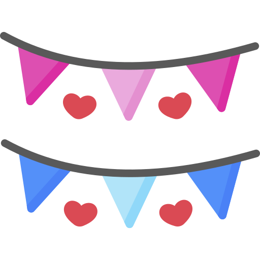 Bunting Special Flat icon