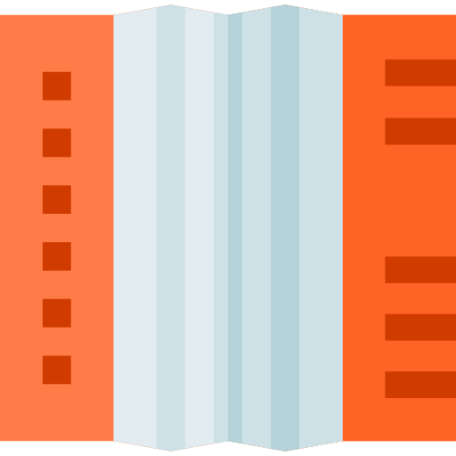 Accordion Basic Straight Flat icon