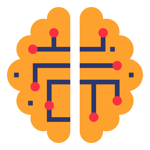 inteligencia artificial Becris Flat icono