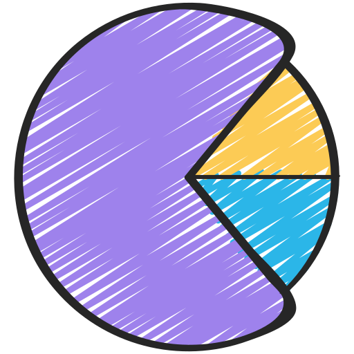 gráfico circular Juicy Fish Sketchy icono