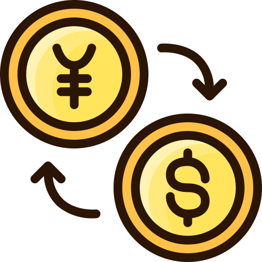 Currency exchange Tastyicon Lineal color icon