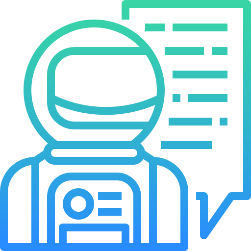 우주 비행사 Winnievizence Outline gradient icon
