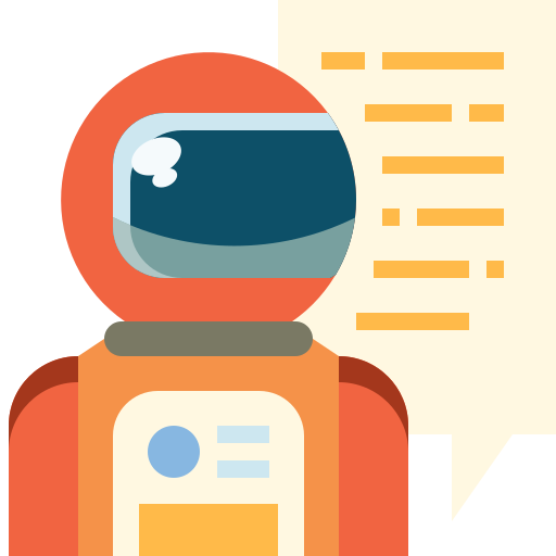 Astronaut Winnievizence Flat icon