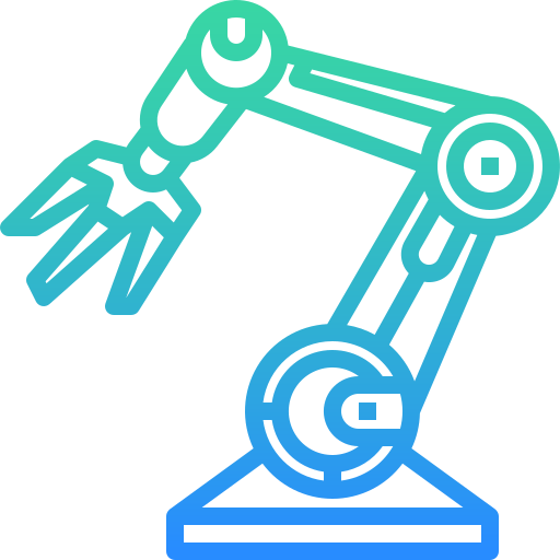 brazo robótico Winnievizence Outline gradient icono