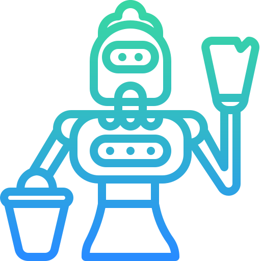 ロボット Winnievizence Outline gradient icon