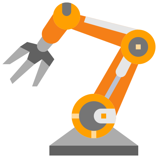 Robot arm Winnievizence Flat icon