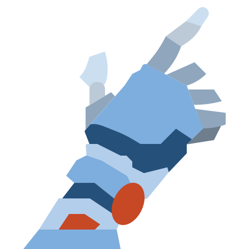 Robotic hand Winnievizence Flat icon