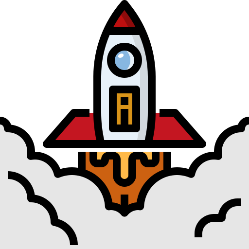 ruimteschip Winnievizence Lineal color icoon