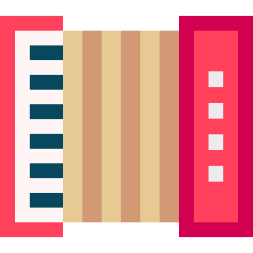 accordeon Basic Straight Flat icoon