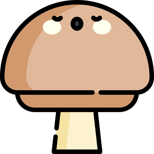 Mushroom Kawaii Lineal color icon