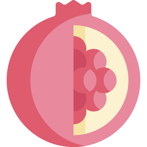 Pomegranate Kawaii Flat icon