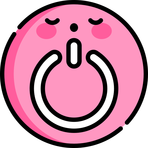 Power button Kawaii Lineal color icon