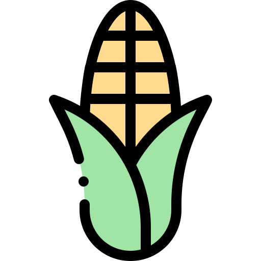 Corn Detailed Rounded Lineal color icon