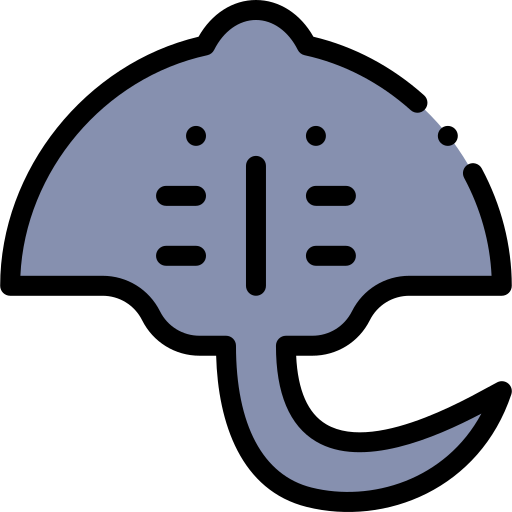 Stingray Detailed Rounded Lineal color icon