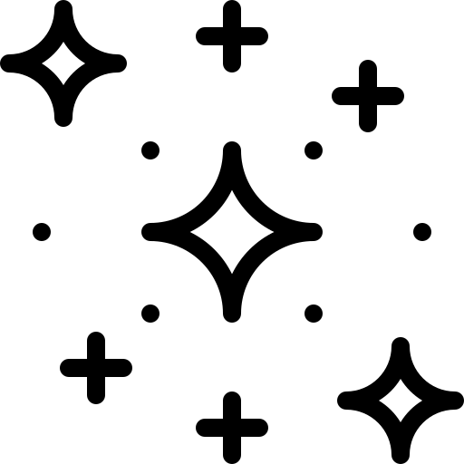 sterren Detailed Rounded Lineal icoon