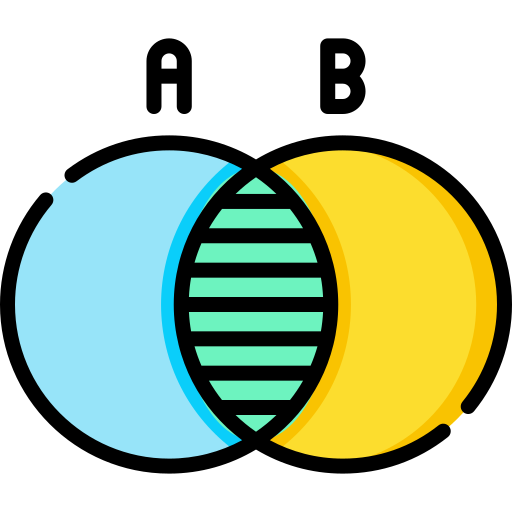diagramma di venn Special Lineal color icona
