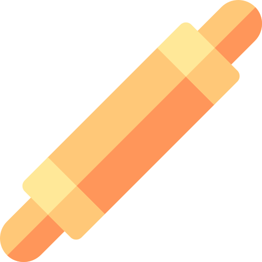 Rolling pin Basic Rounded Flat icon