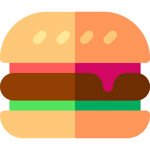 hamburger Basic Rounded Flat icona