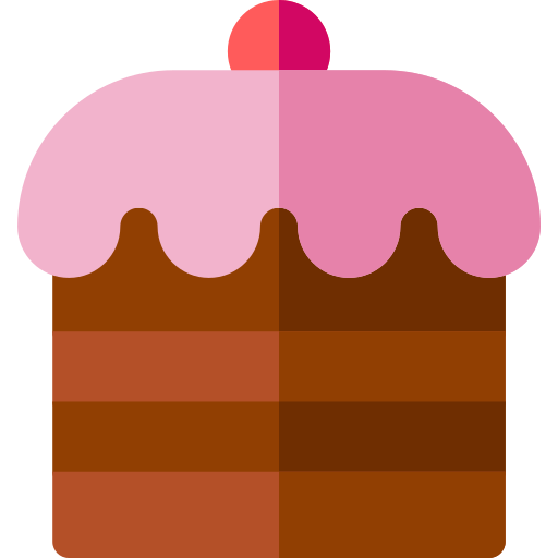 gâteau Basic Rounded Flat Icône