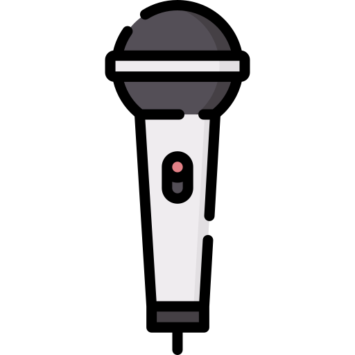 microfoon Special Lineal color icoon