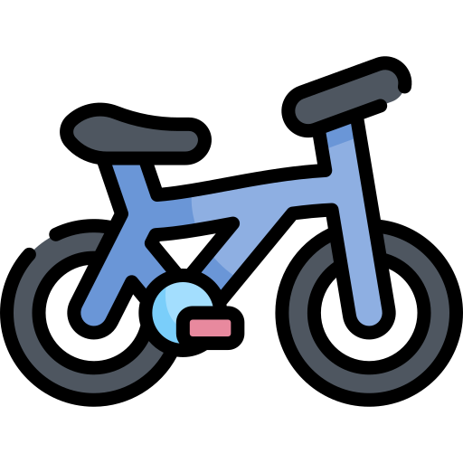 bicyclette Kawaii Lineal color Icône