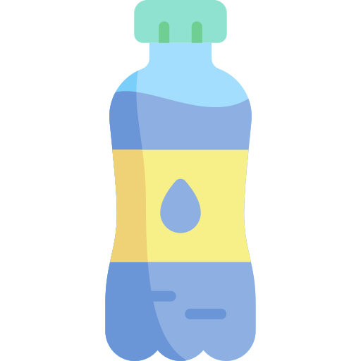 botella de agua Kawaii Flat icono
