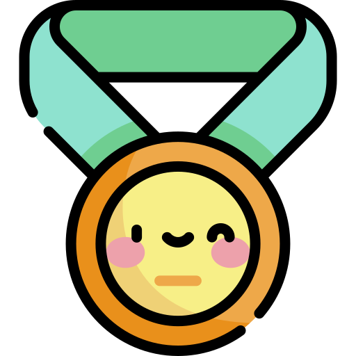 Medal Kawaii Lineal color icon