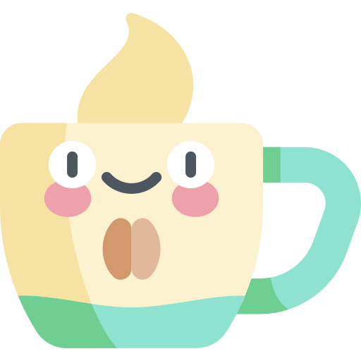 Coffee Kawaii Flat icon