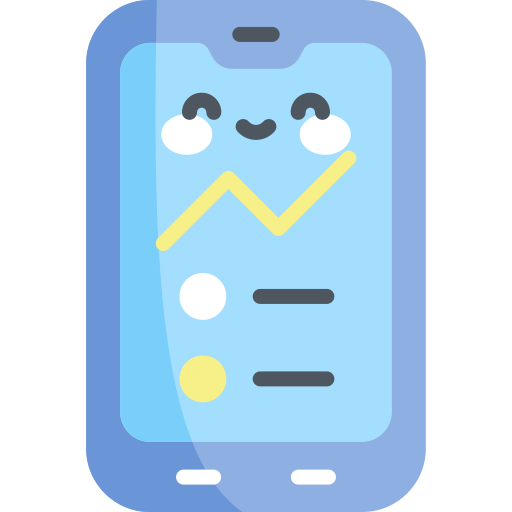 Smartphone Kawaii Flat icon