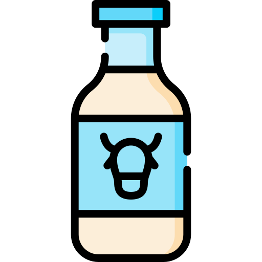 botella de leche Special Lineal color icono