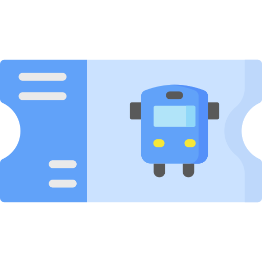 Bus ticket Special Flat icon
