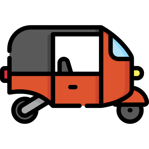 Rickshaw Special Lineal color icon