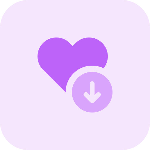 心臓 Pixel Perfect Tritone icon