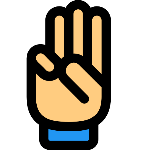 Hand Pixel Perfect Lineal Color icon