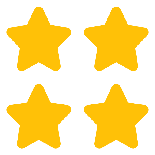 estrellas Pixel Perfect Flat icono