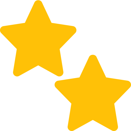 estrella Pixel Perfect Flat icono