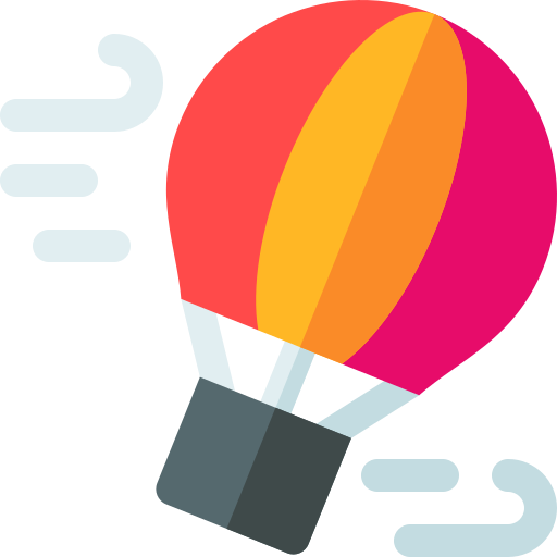 heißluftballon Basic Rounded Flat icon