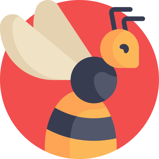 Bee Detailed Flat Circular Flat icon