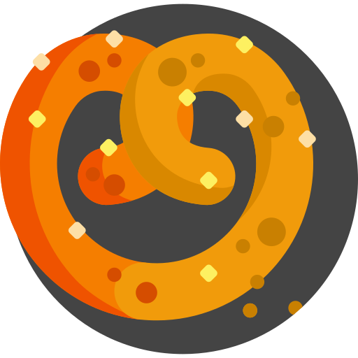 Pretzel Detailed Flat Circular Flat icon