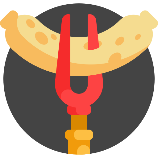 currywurst Detailed Flat Circular Flat icono