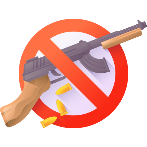No war 3D Color icon