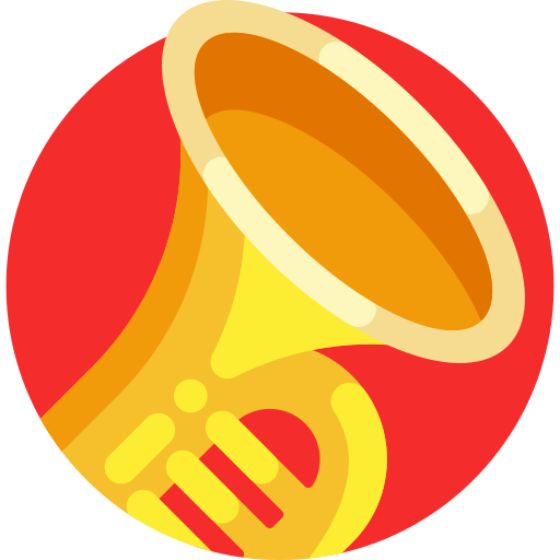 trompeta Detailed Flat Circular Flat icono