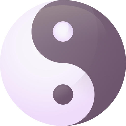 yin yang 3D Color ikona