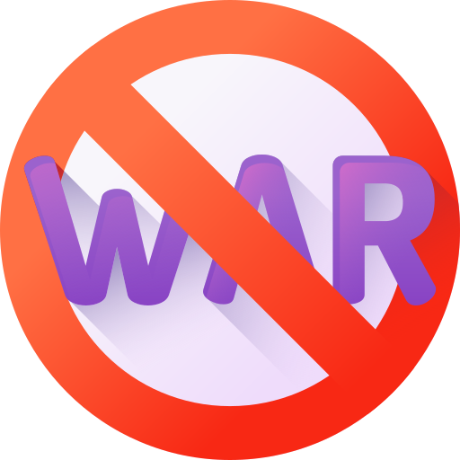 전쟁 없음 3D Color icon