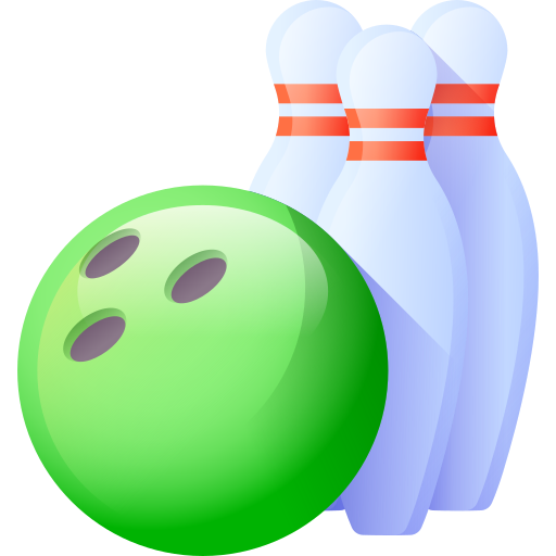 Bowling 3D Color icon