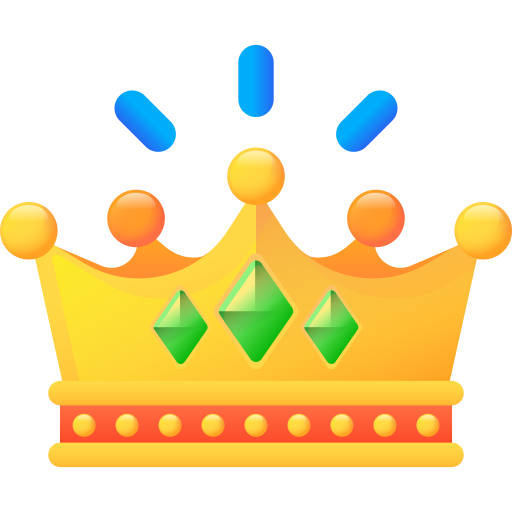 Корона 3D Color иконка