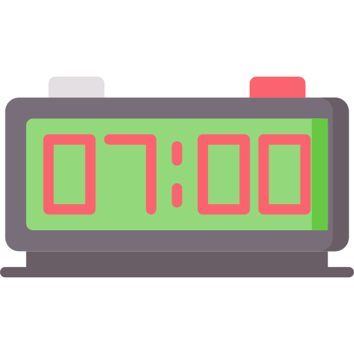 Digital alarm clock Special Flat icon