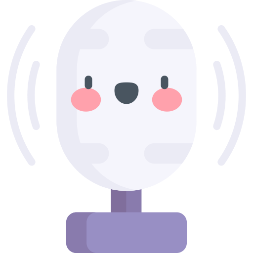 Microphone Kawaii Flat icon