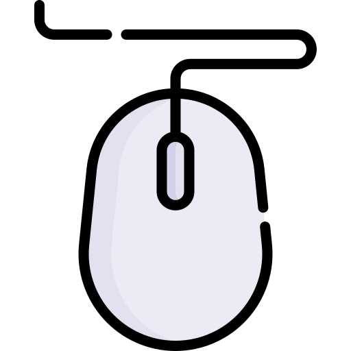 コンピューターのマウス Kawaii Lineal color icon