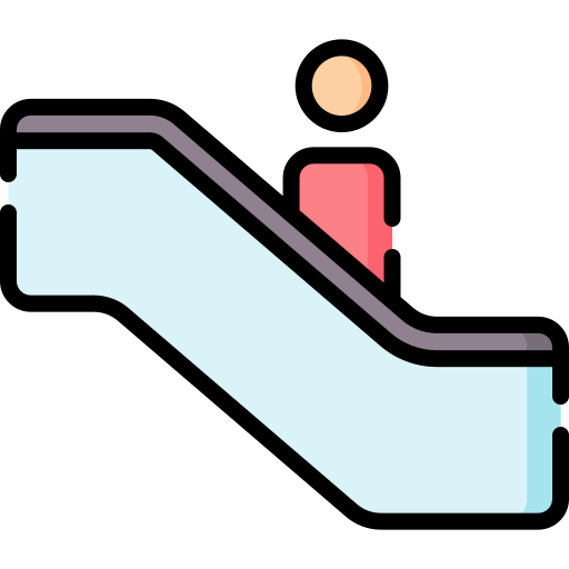 escada rolante Special Lineal color Ícone